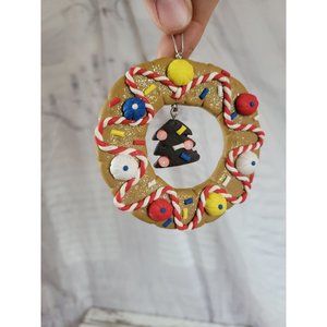 Tree wreath ornament gingerbread candy Xmas vintage
